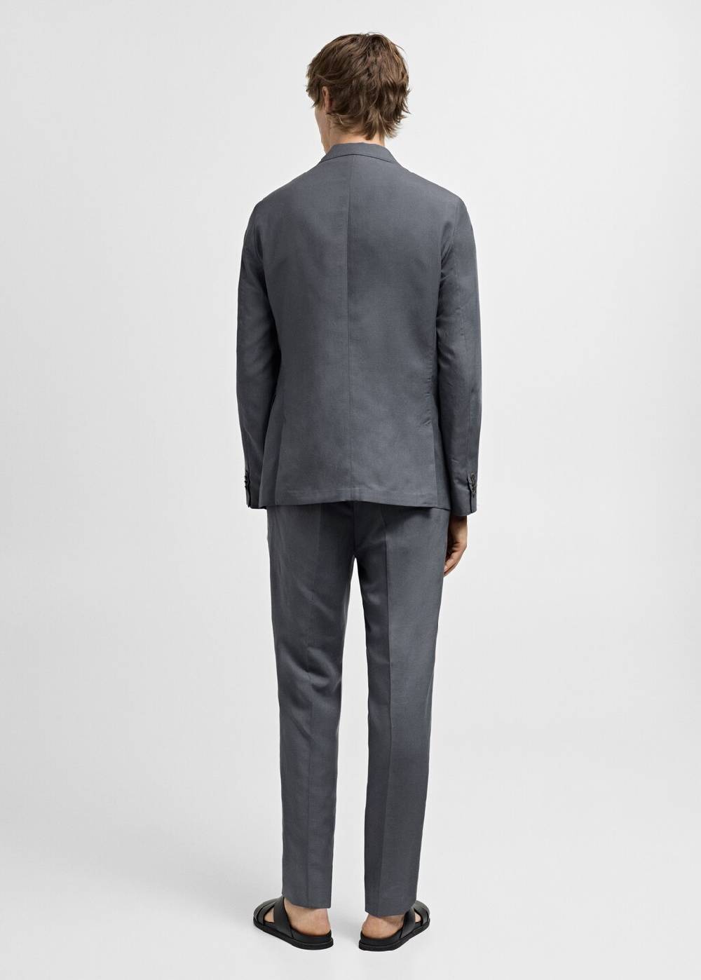 Mango Slim Fit-Anzughose aus Leinenmix Sonderangebot der Fabrik