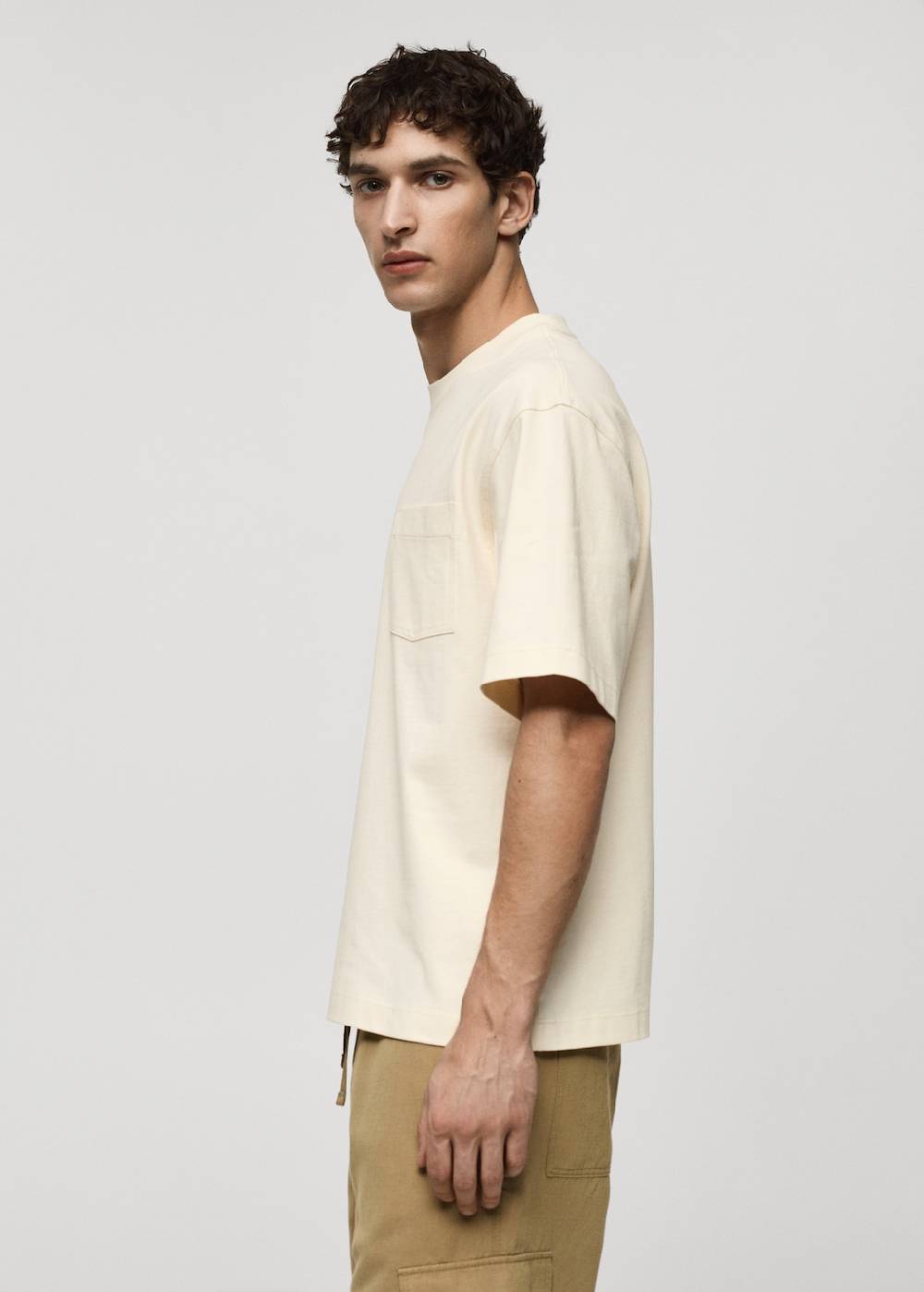 Mango T-Shirt aus 100 % Baumwolle mit Tasche Discount Store für neue Produkte