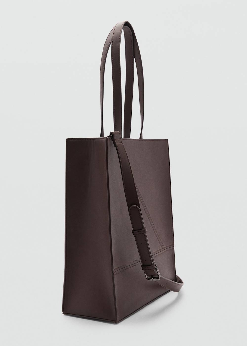 Mango Tote-Bag mit Leder-Effekt 50% Rabatt mit kostenlosem Versand