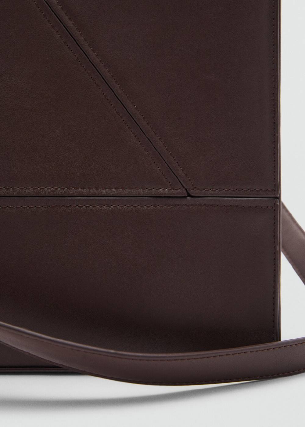 Mango Tote-Bag mit Leder-Effekt 50% Rabatt mit kostenlosem Versand