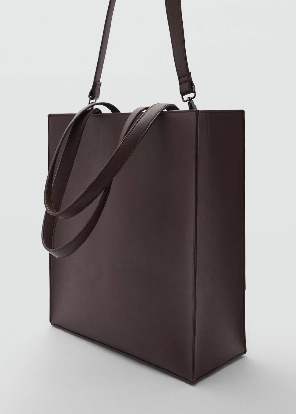 Mango Tote-Bag mit Leder-Effekt 50% Rabatt mit kostenlosem Versand