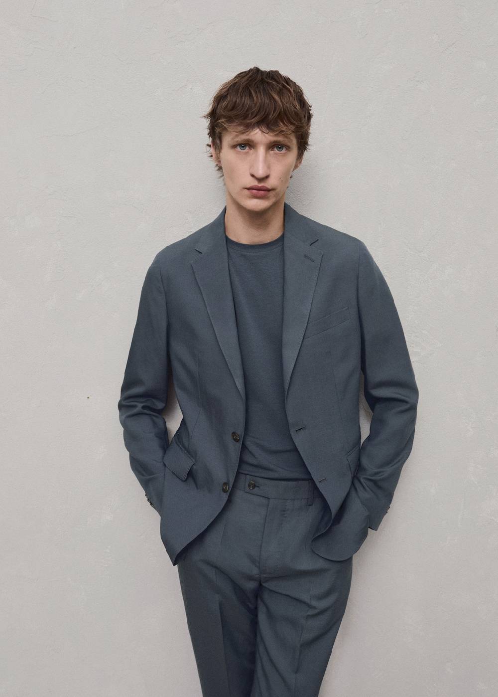 Mango Slim Fit-Anzugblazer aus Leinengemisch Fabrikladen