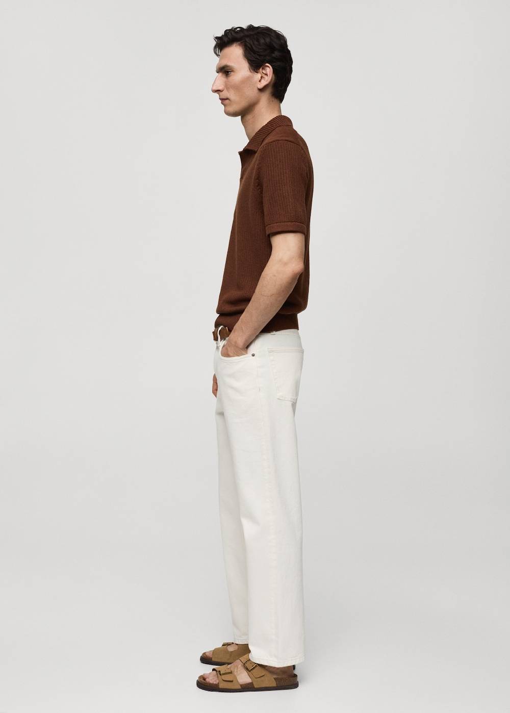 Mango Rippstrick-Poloshirt Rabatte dieses Monats