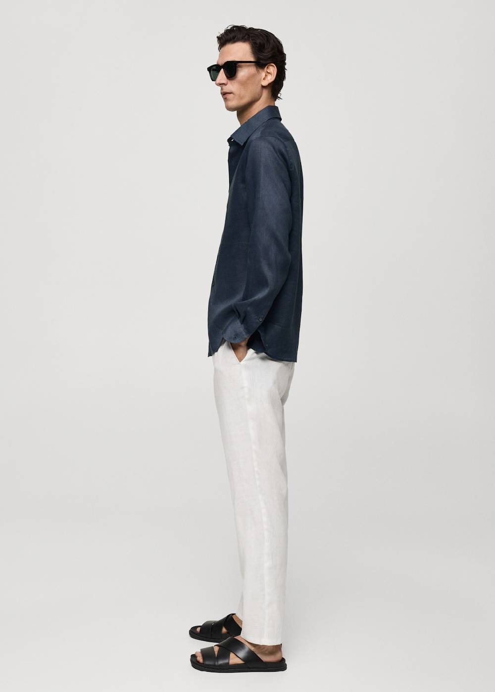 Mango Regular Fit-Hemd aus 100 % Leinen Outlet
