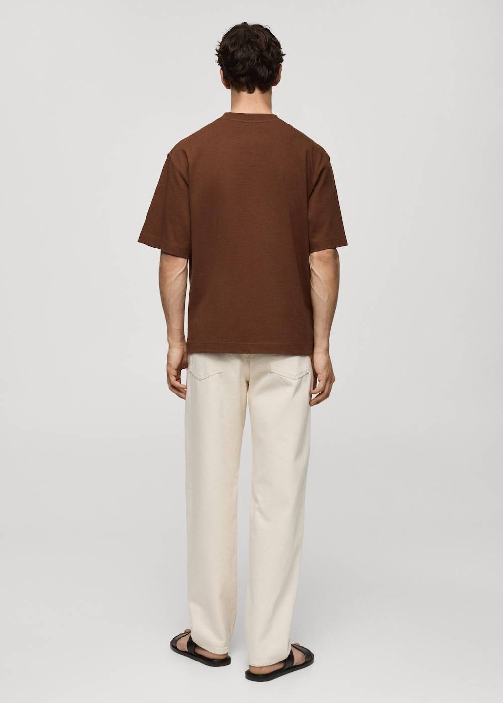 Mango T-Shirt aus 100 % Baumwolle mit Tasche Auslauf
