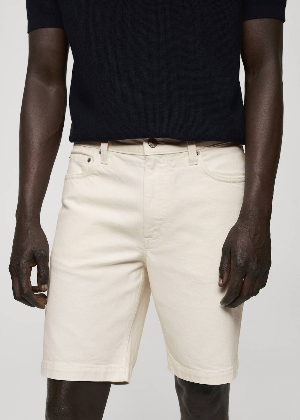 Mango Regular Fit-Bermudashorts aus Jeans Schlussverkauf
