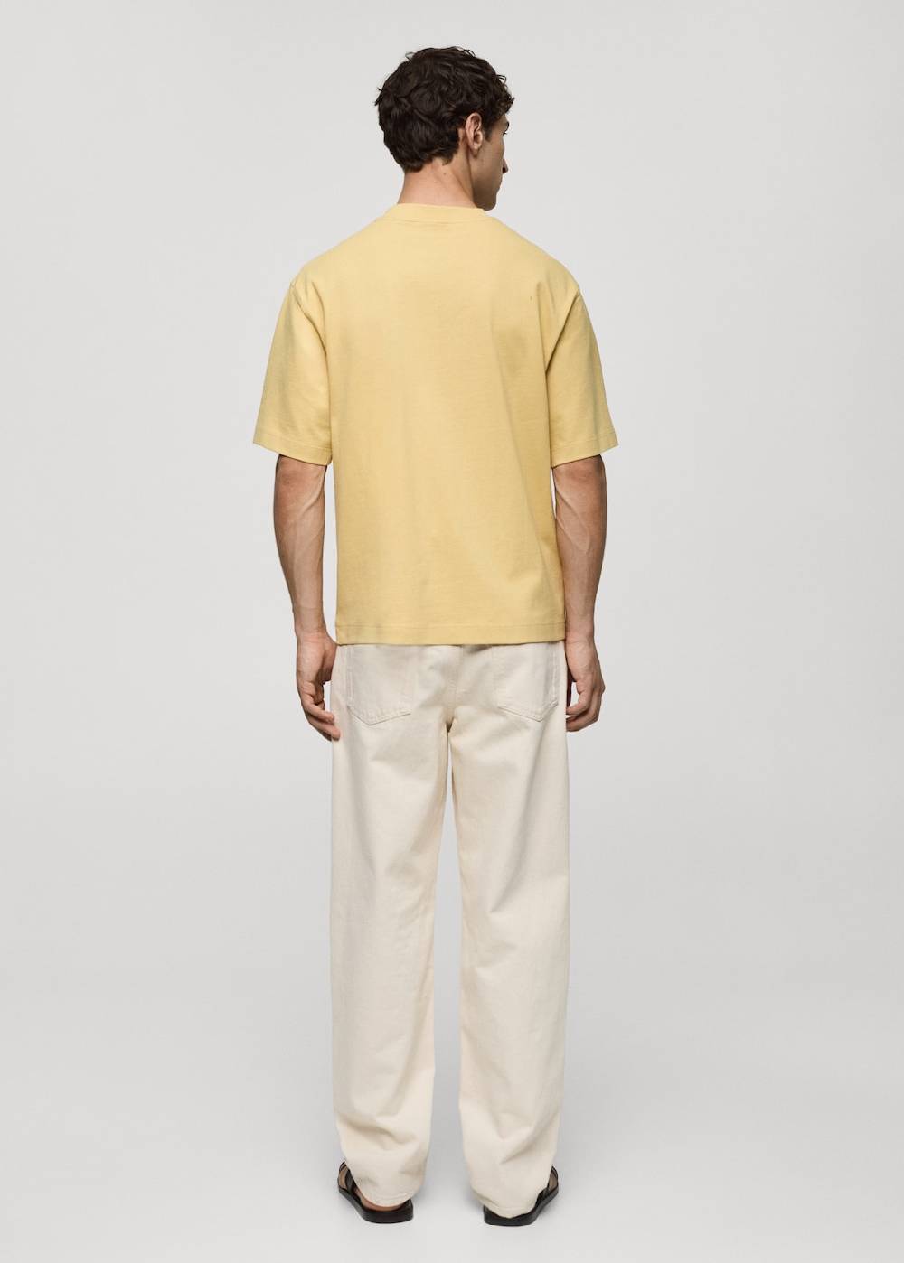 Mango T-Shirt aus 100 % Baumwolle mit Tasche Fabrikverkauf