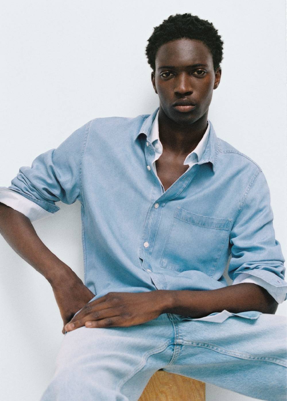 Mango Regular-Fit-Hemd aus 100 % Tencel Blitzverkäufe