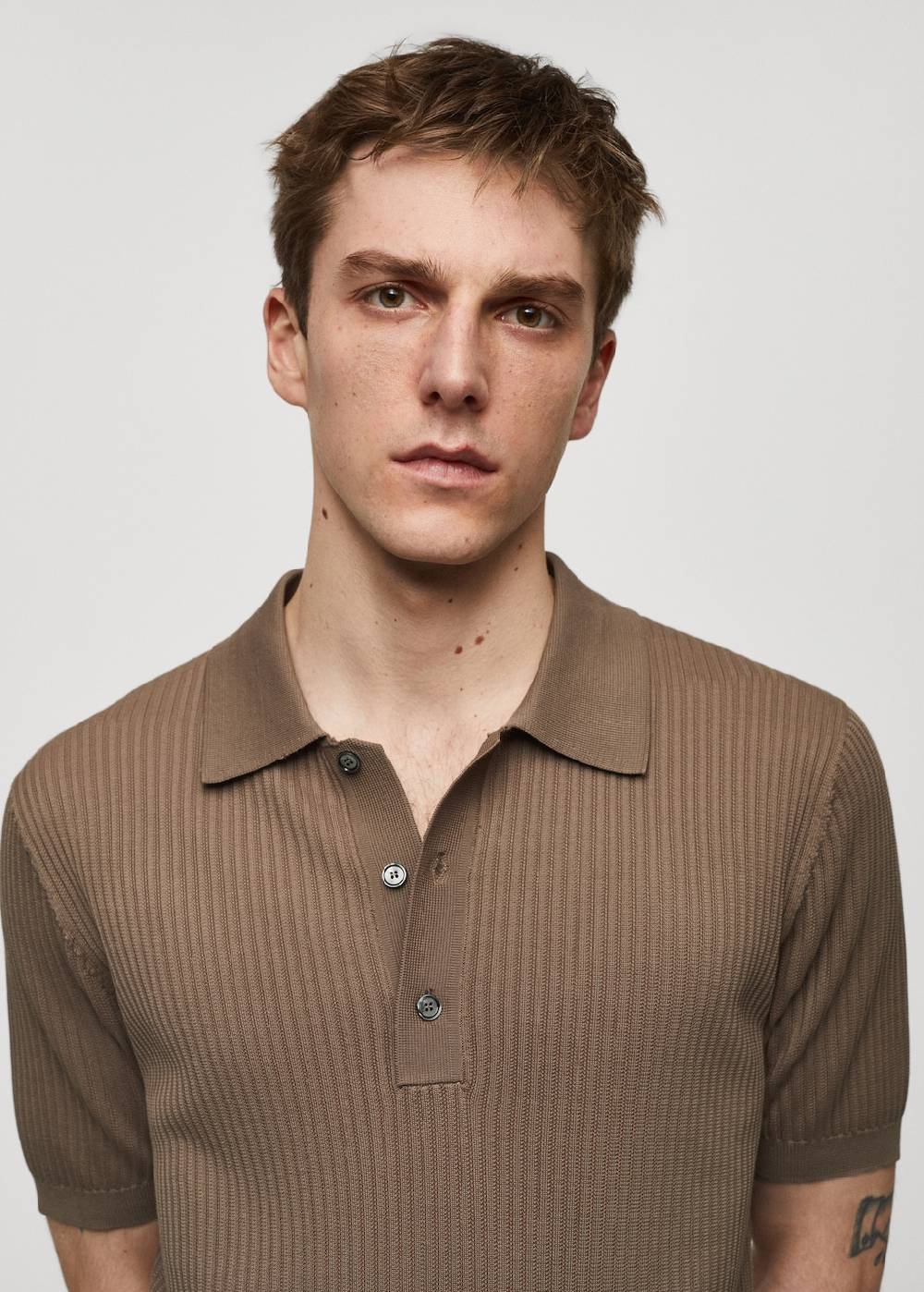 Mango Strick-Poloshirt aus Baumwolle Fabrikpreis