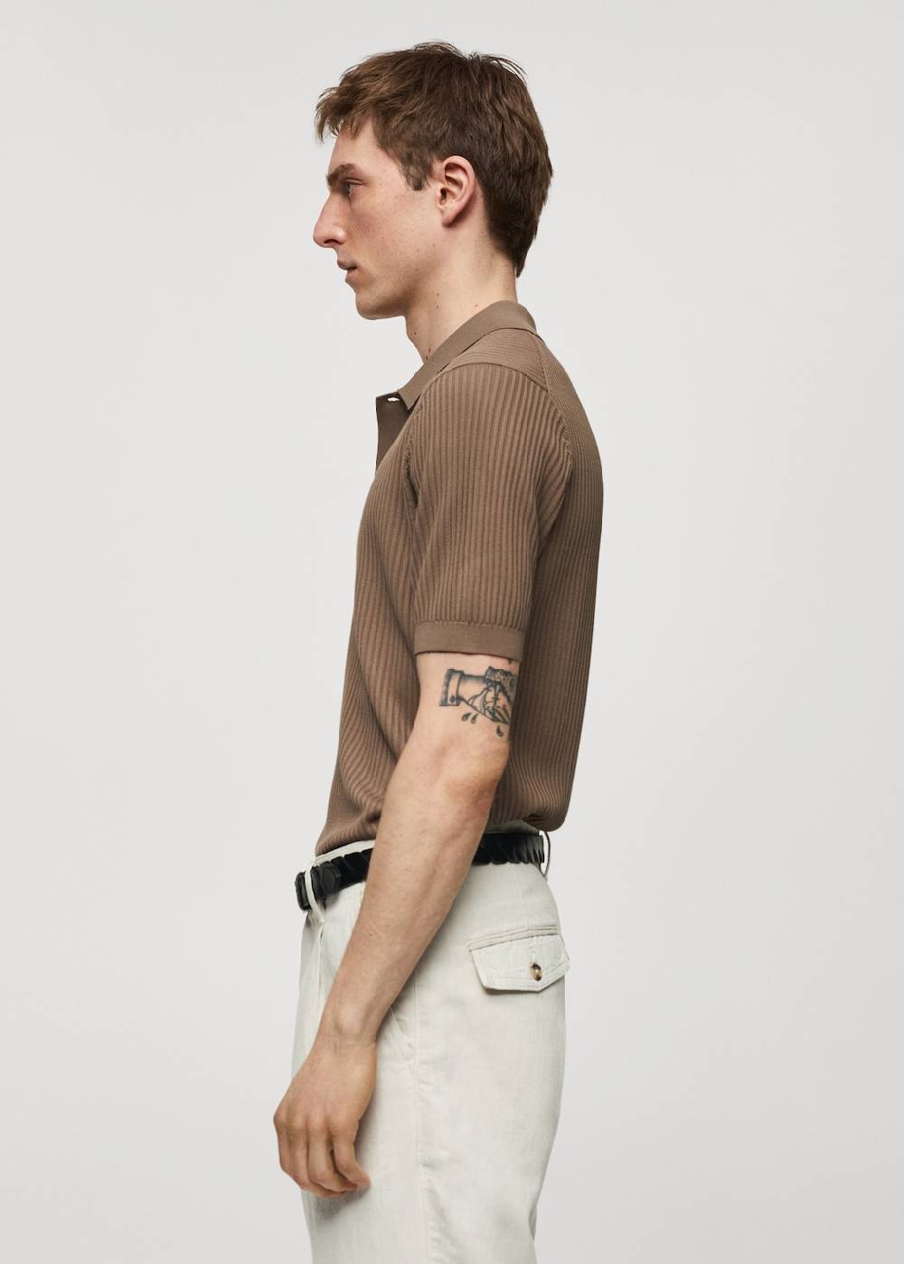 Mango Strick-Poloshirt aus Baumwolle Fabrikpreis