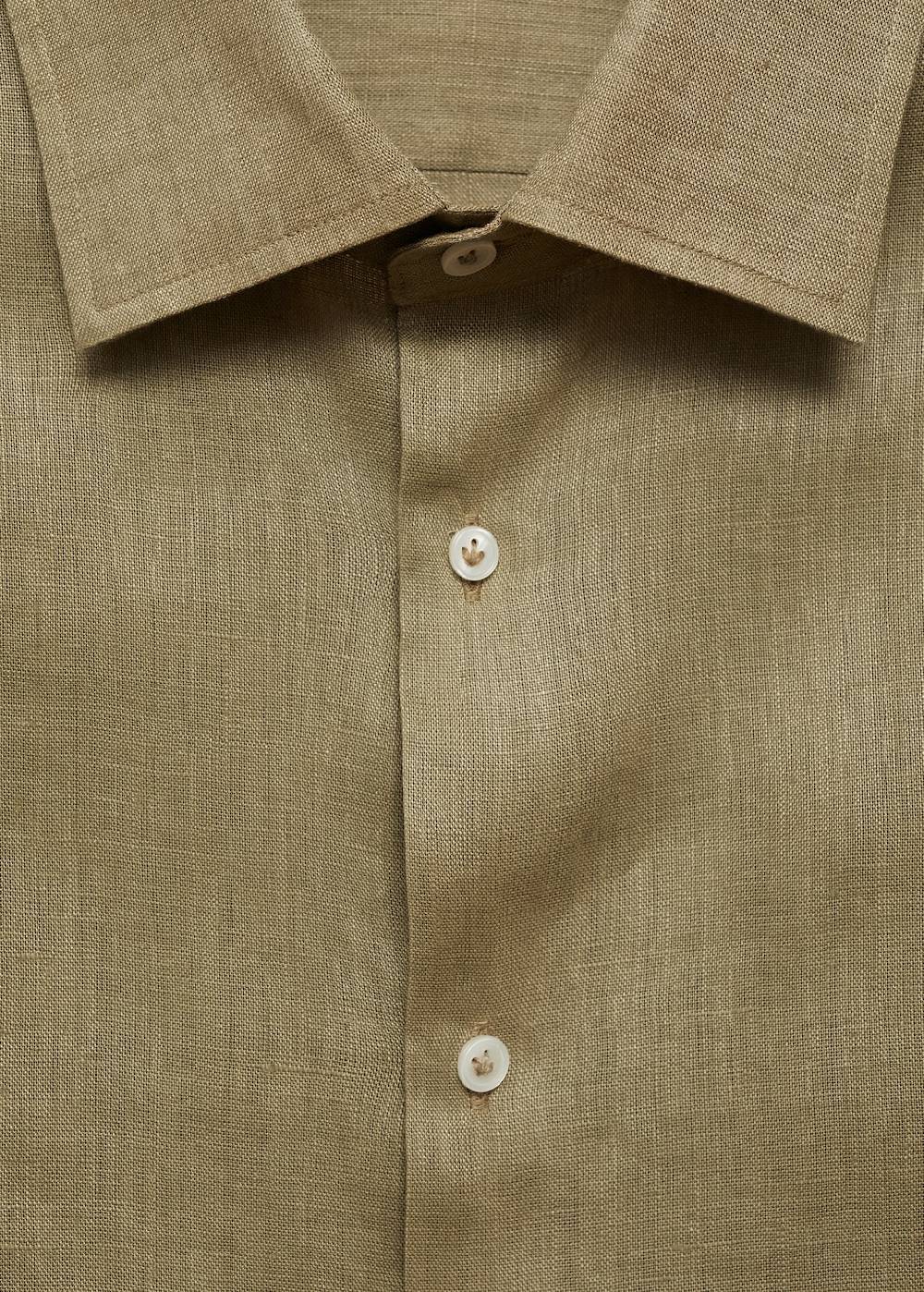 Mango Regular Fit-Hemd aus 100 % Leinen Begrenztes Angebot