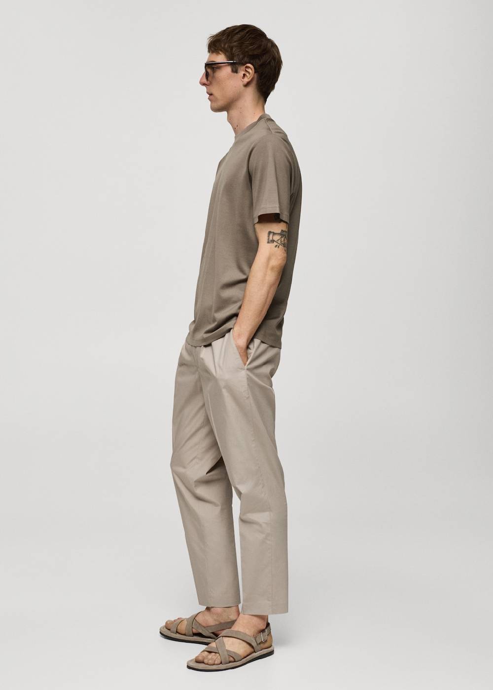 Mango Slim-Fit-T-Shirt aus 100 % Baumwolle Online Shopping