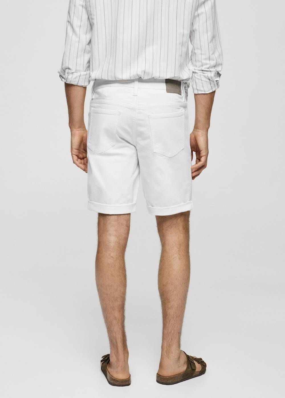 Mango Slim Fit-Jeans-Bermudashorts Top Angebot