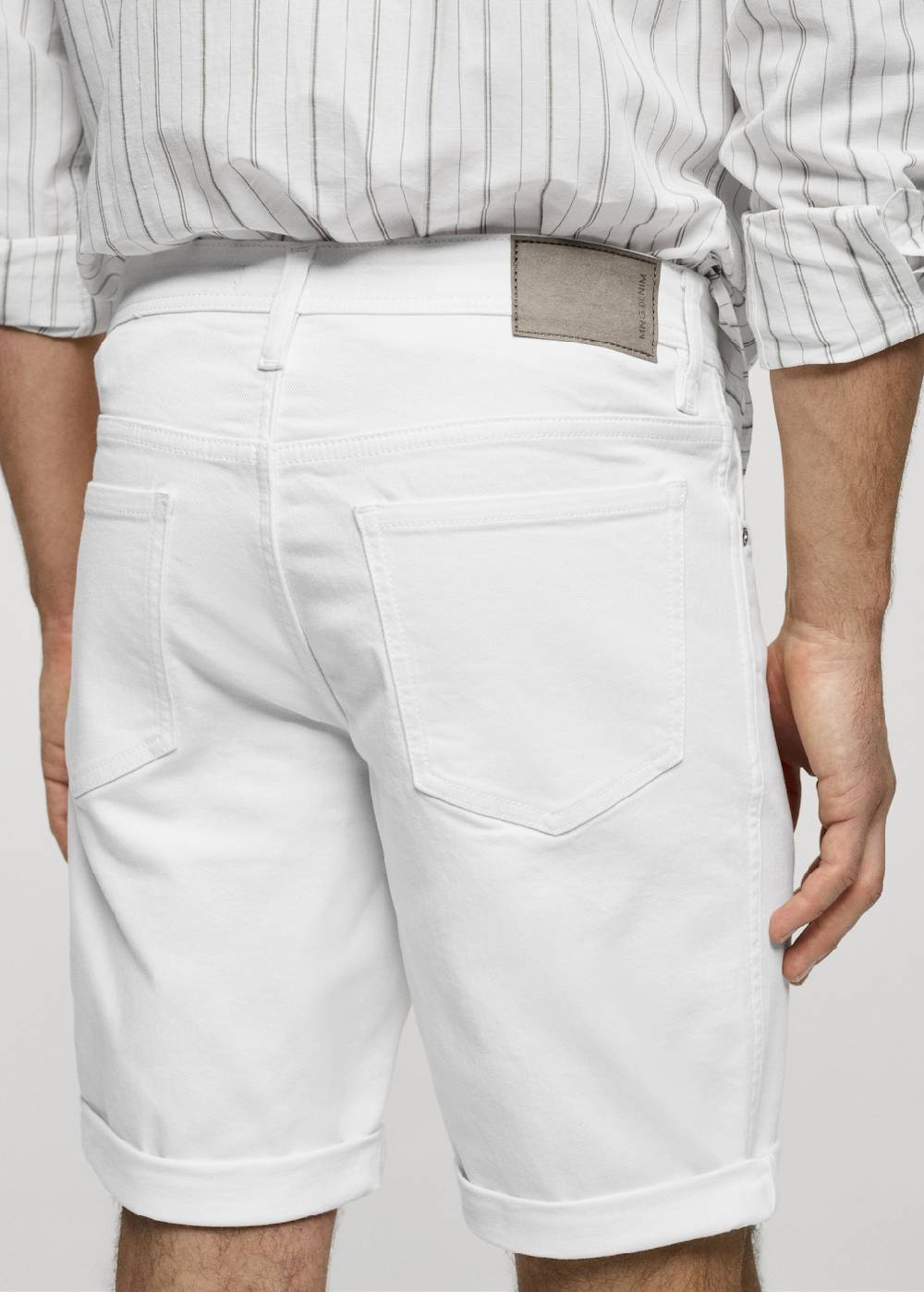 Mango Slim Fit-Jeans-Bermudashorts Top Angebot