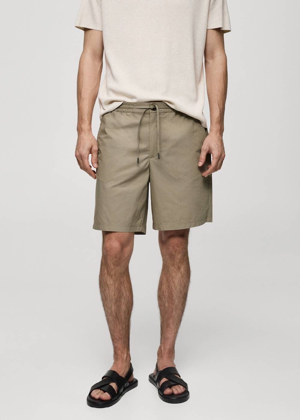 Mango Bermudashorts aus 100 % Baumwolle mit Kordel Neueste Mode