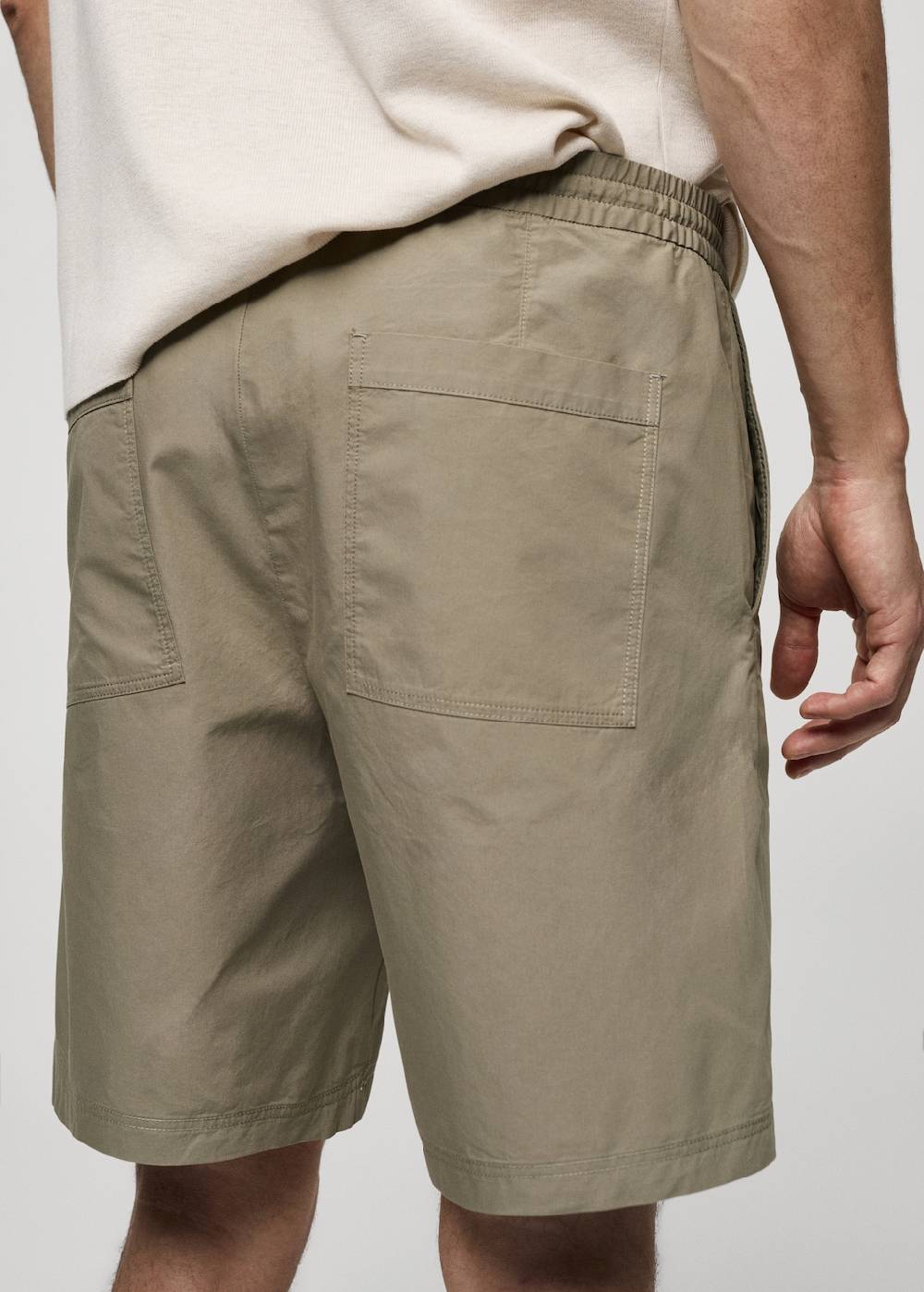 Mango Bermudashorts aus 100 % Baumwolle mit Kordel Neueste Mode