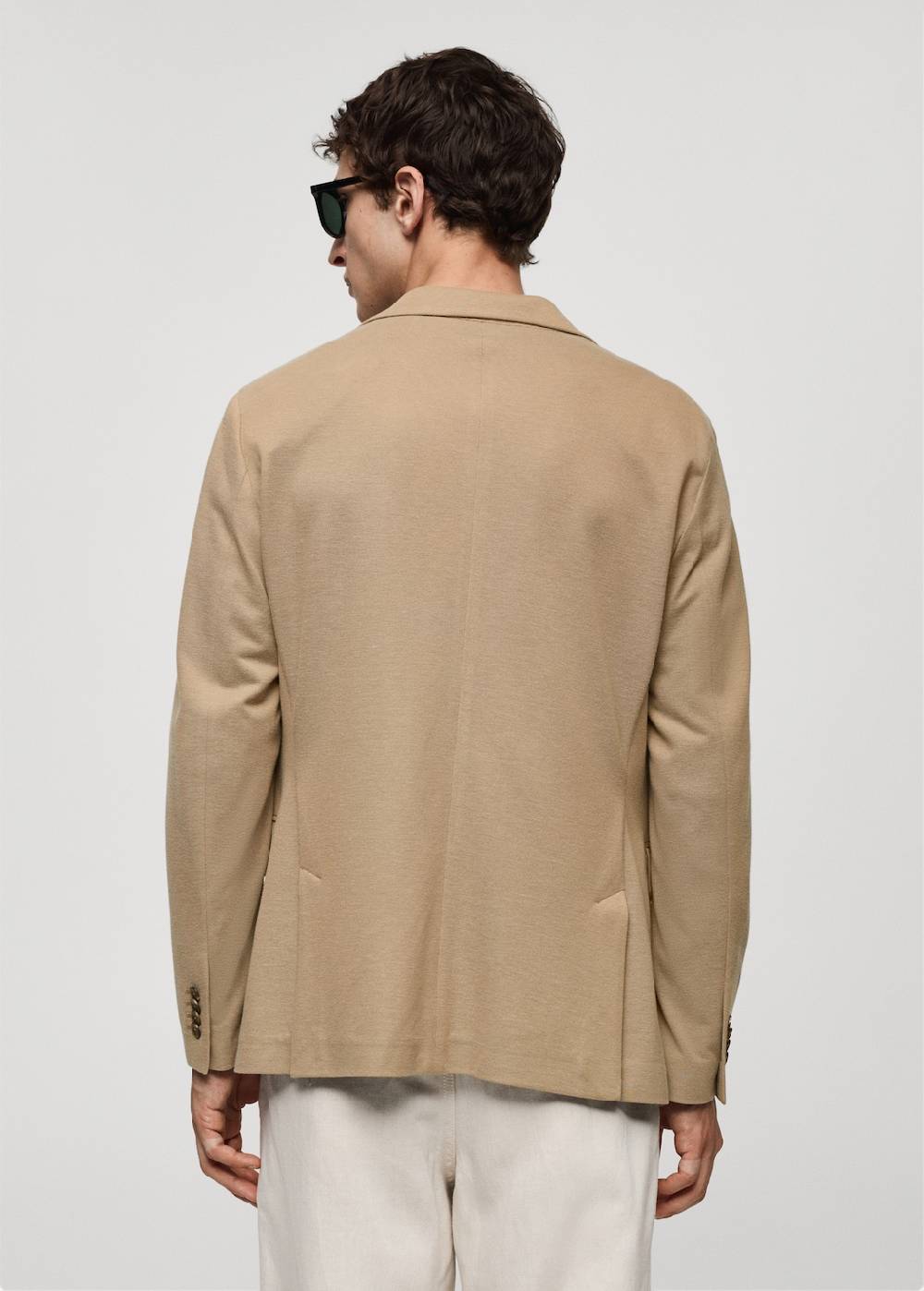 Mango Slim Fit Blazer mit Mikrostruktur Online Outlet