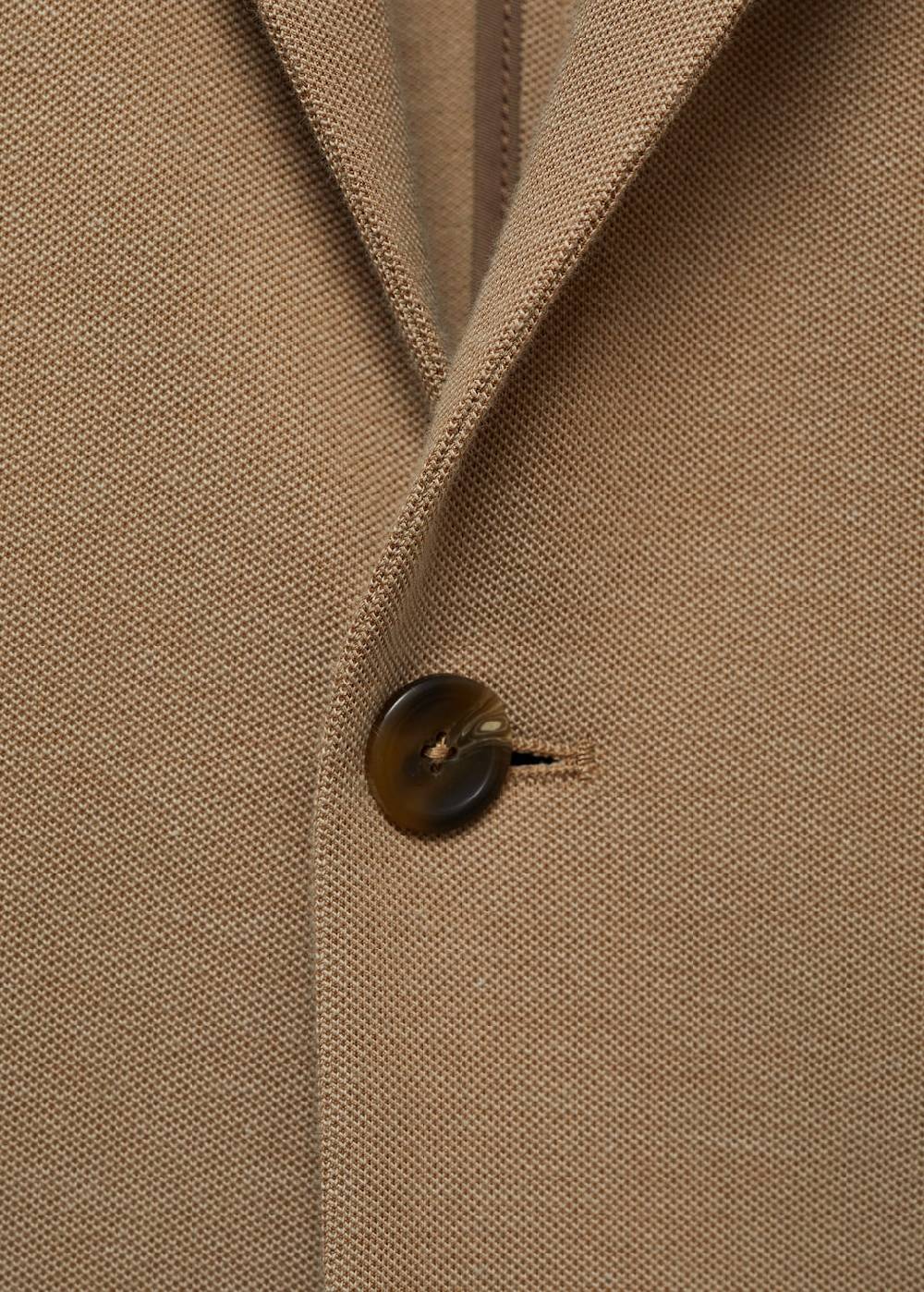 Mango Slim Fit Blazer mit Mikrostruktur Online Outlet