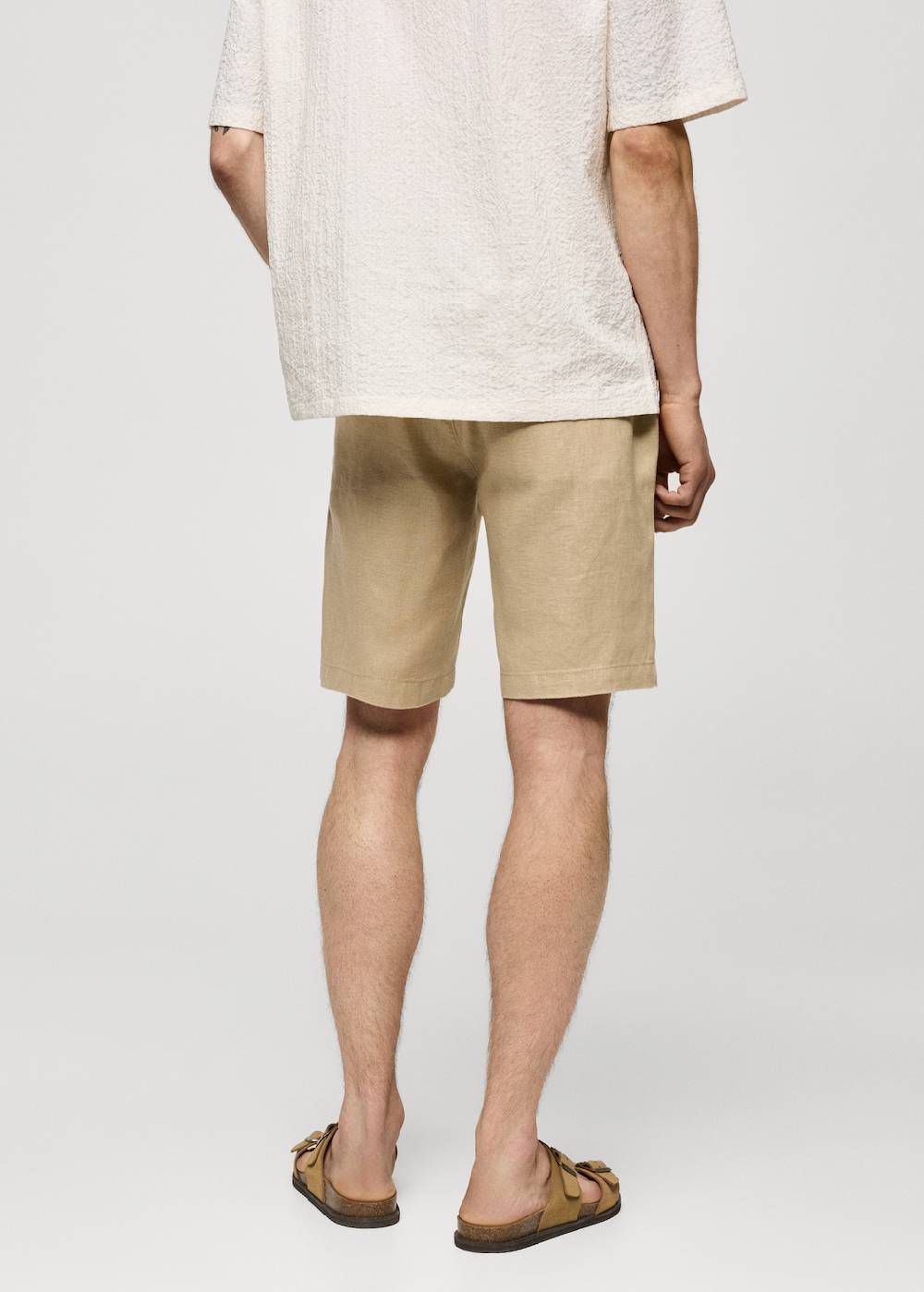 Mango Bermudashorts aus 100 % Leinen mit Kordel Blitzangebot