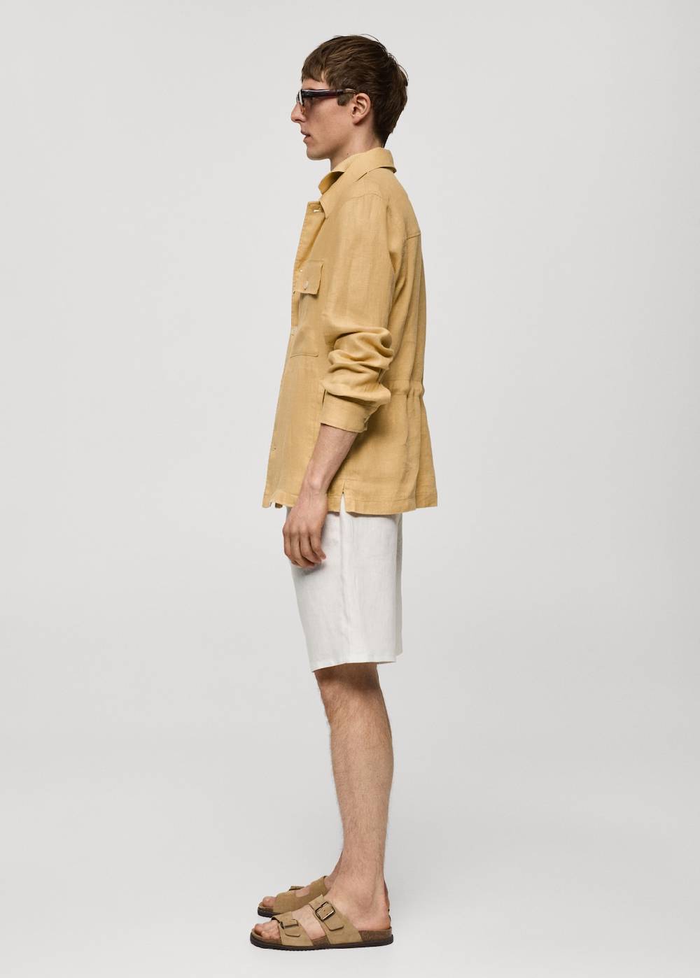 Mango Overshirt mit Taschen aus 100 % Leinen Wochenangebot