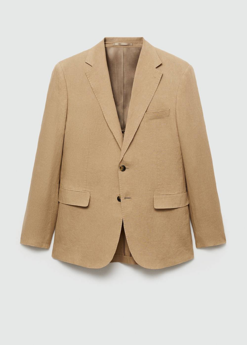 Mango Slim Fit-Anzugjacke aus 100 % Leinen Neueste Stile