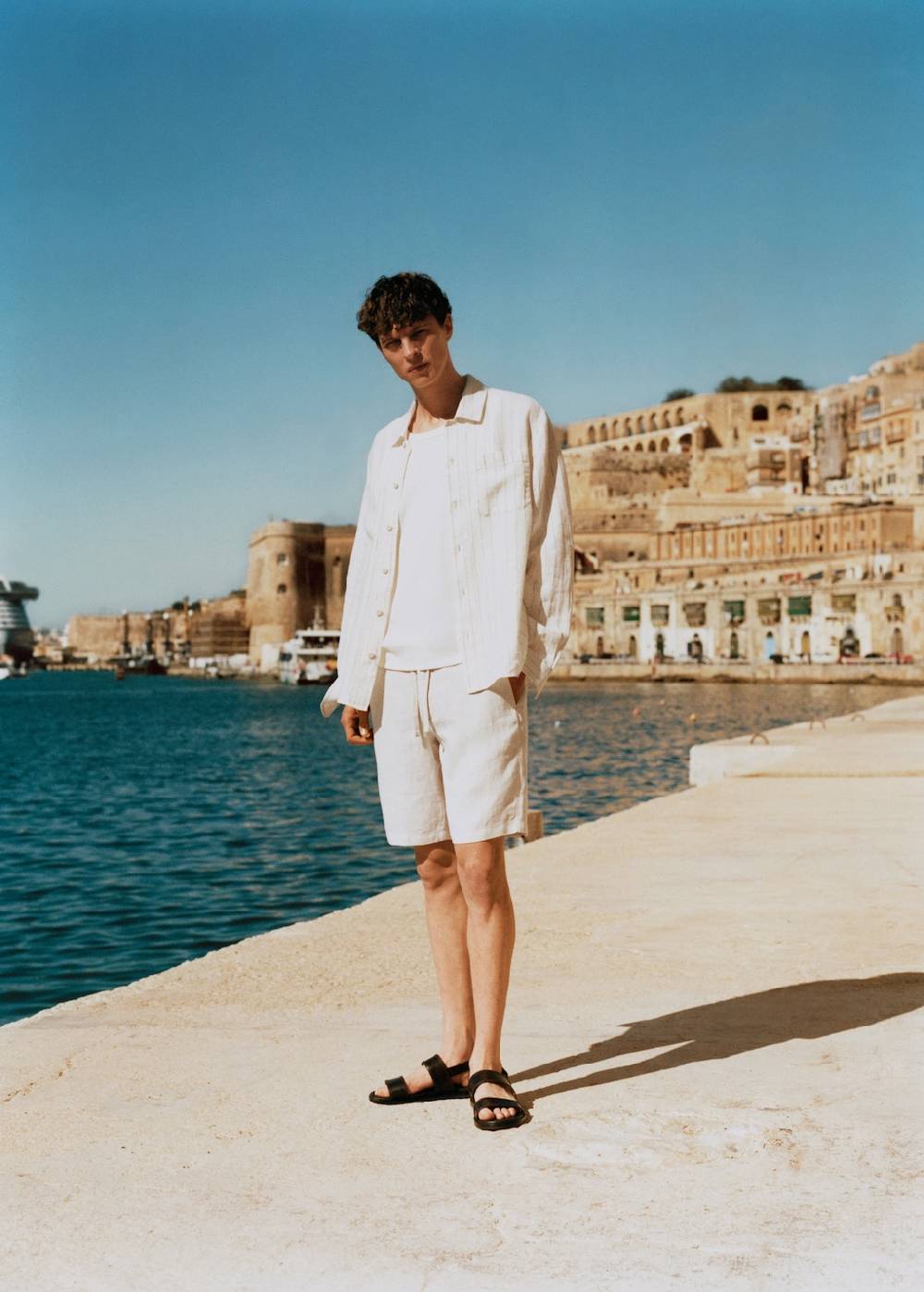 Mango Bermudashorts aus 100 % Leinen mit Kordel Bis zu 50% Rabatt