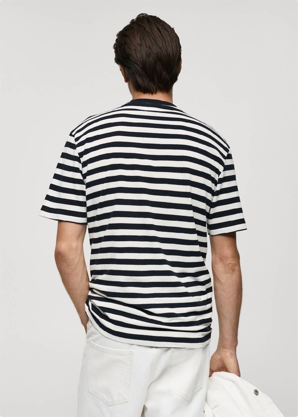 Mango Gestreiftes Regular-Fit-T-Shirt aus 100 % Baumwolle Bis zu 55% Rabatt