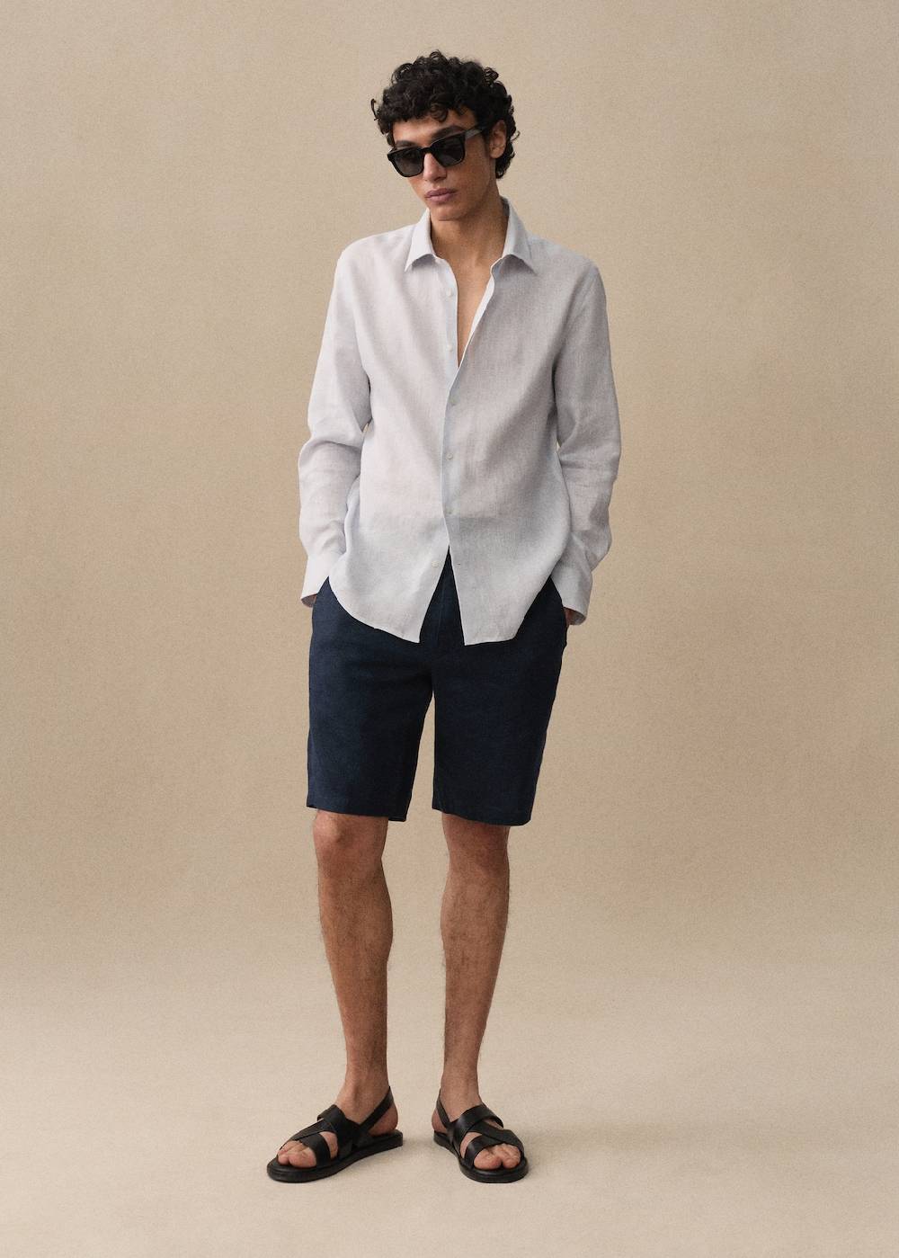 Mango Regular Fit-Hemd aus 100 % Leinen Nur noch ein Tag übrig