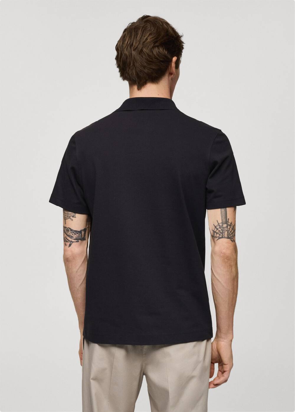 Mango Slim Fit-Poloshirt aus Baumwoll-Piqué Riesige Rabatte