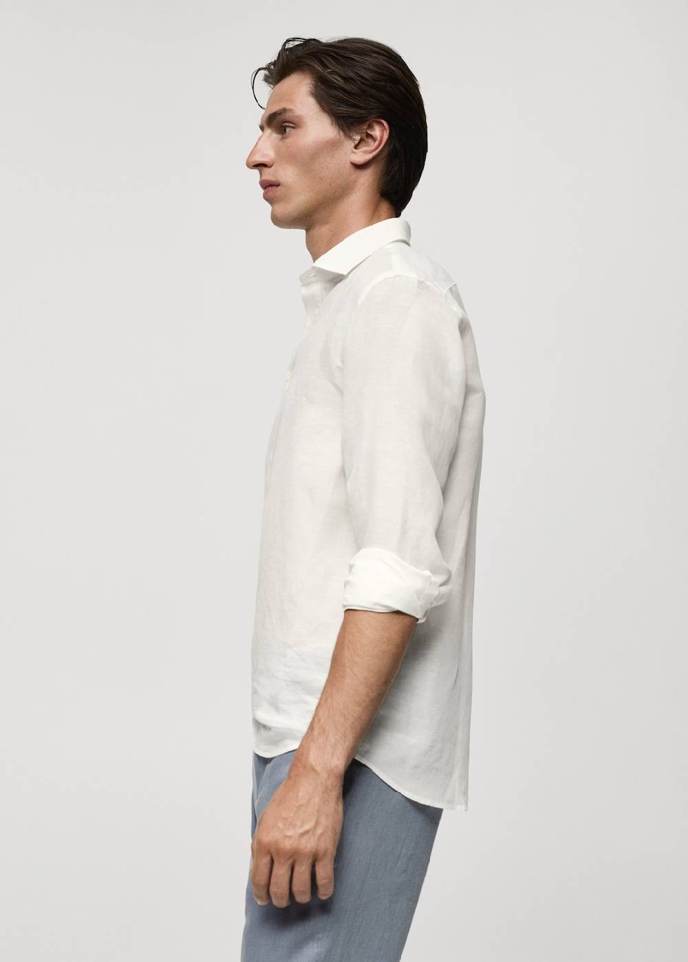 Mango Relaxed-Fit-Hemd aus Leinen mit Tencel 50% Rabatt mit kostenlosem Versand