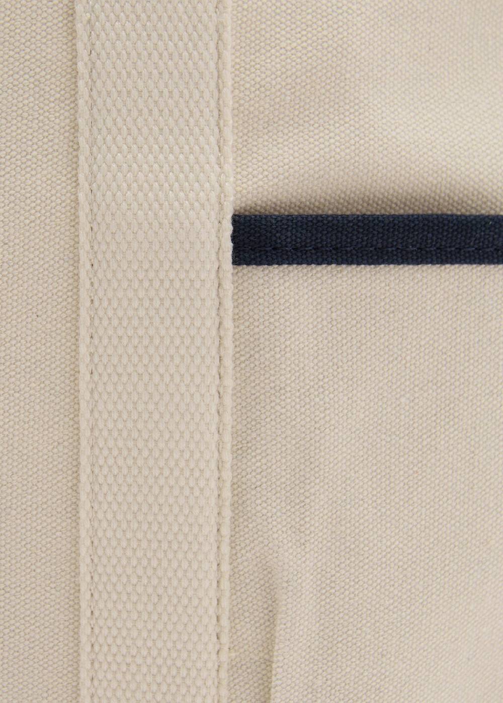Mango Kontrastierende Tasche aus Canvas mit Baumwolle Im Verkauf