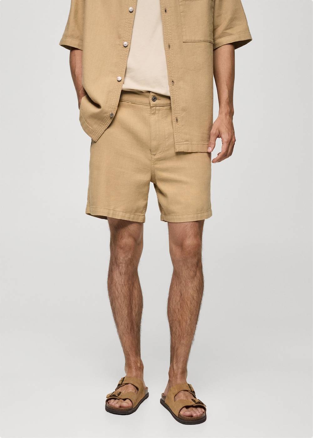 Mango Baumwoll-Bermudashorts mit Taschen im Angebot