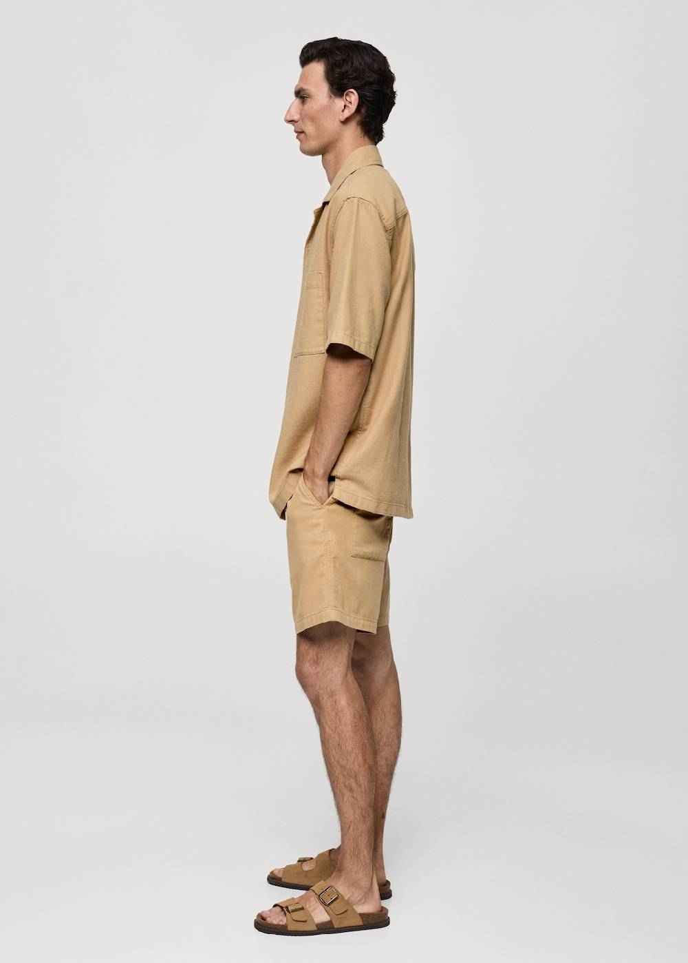 Mango Baumwoll-Bermudashorts mit Taschen im Angebot
