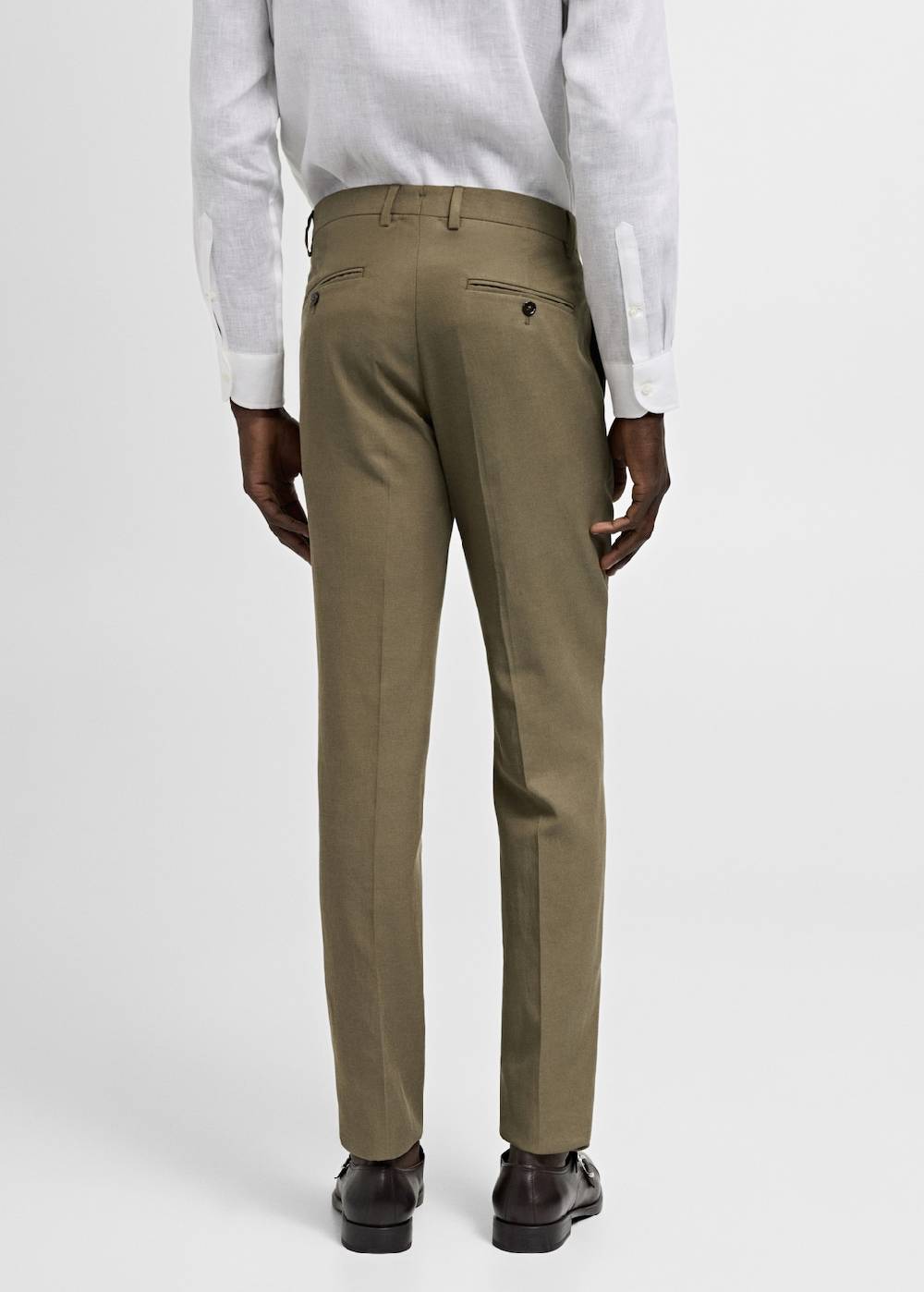 Mango Tencel™ Slim-Fit-Anzughose mit Abnähern Schlussverkauf