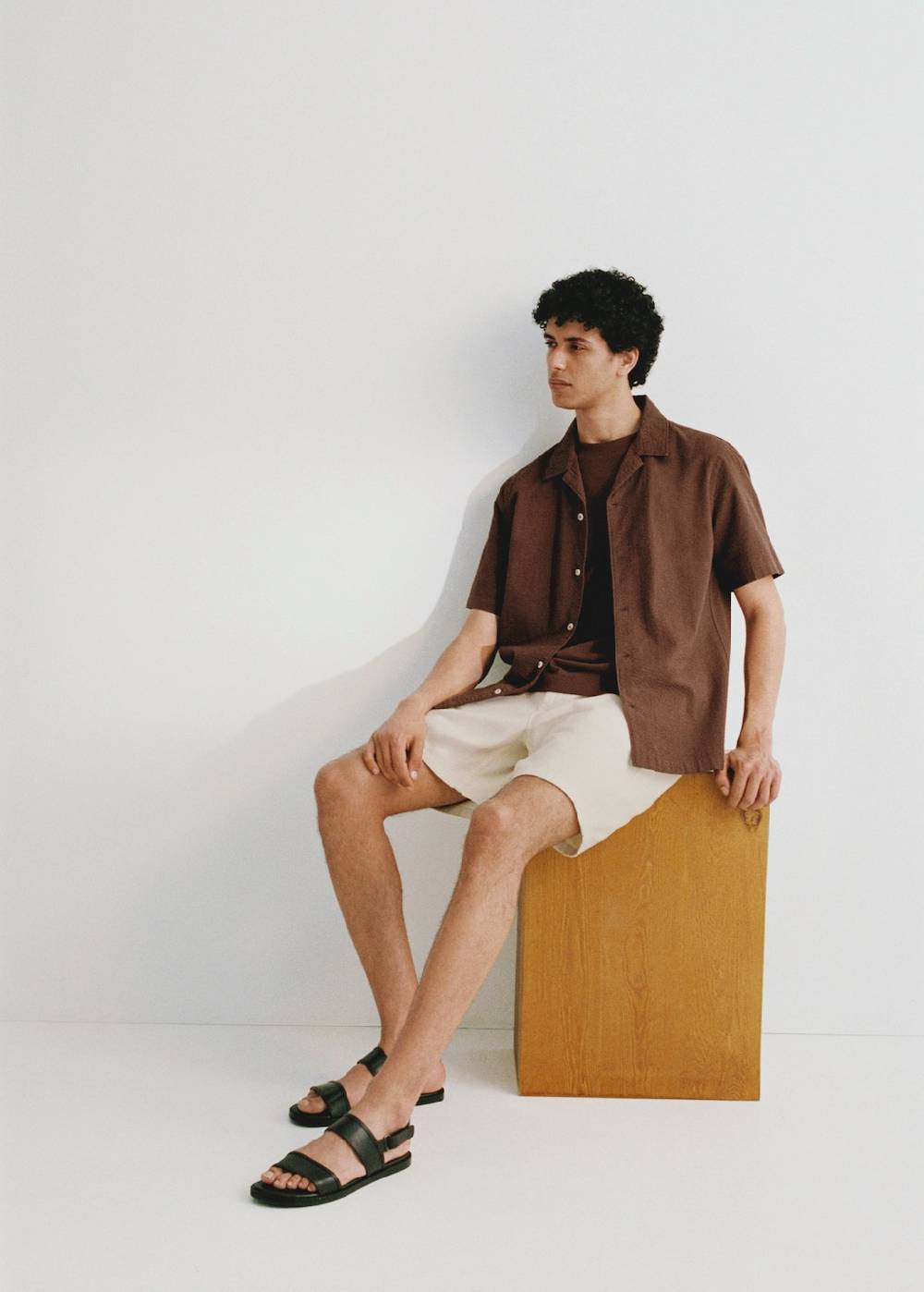 Mango Baumwoll-Bermudashorts mit Kordelzug Fabrikverkauf