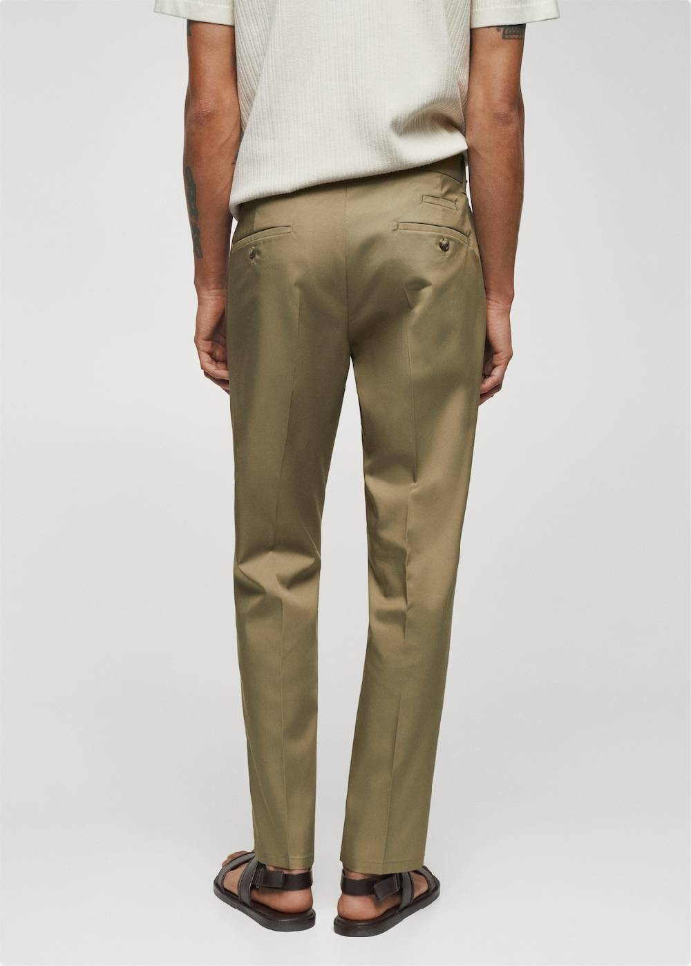 Mango Slim Fit-Hose aus Lyocell Blitzverkäufe
