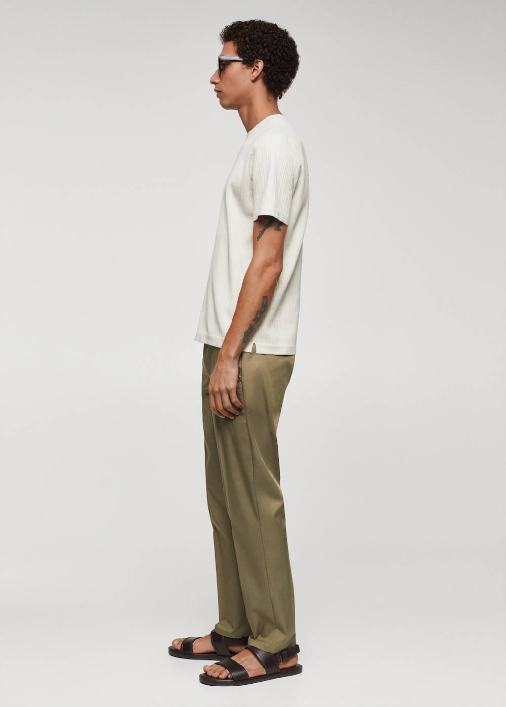 Mango Slim Fit-Hose aus Lyocell Blitzverkäufe