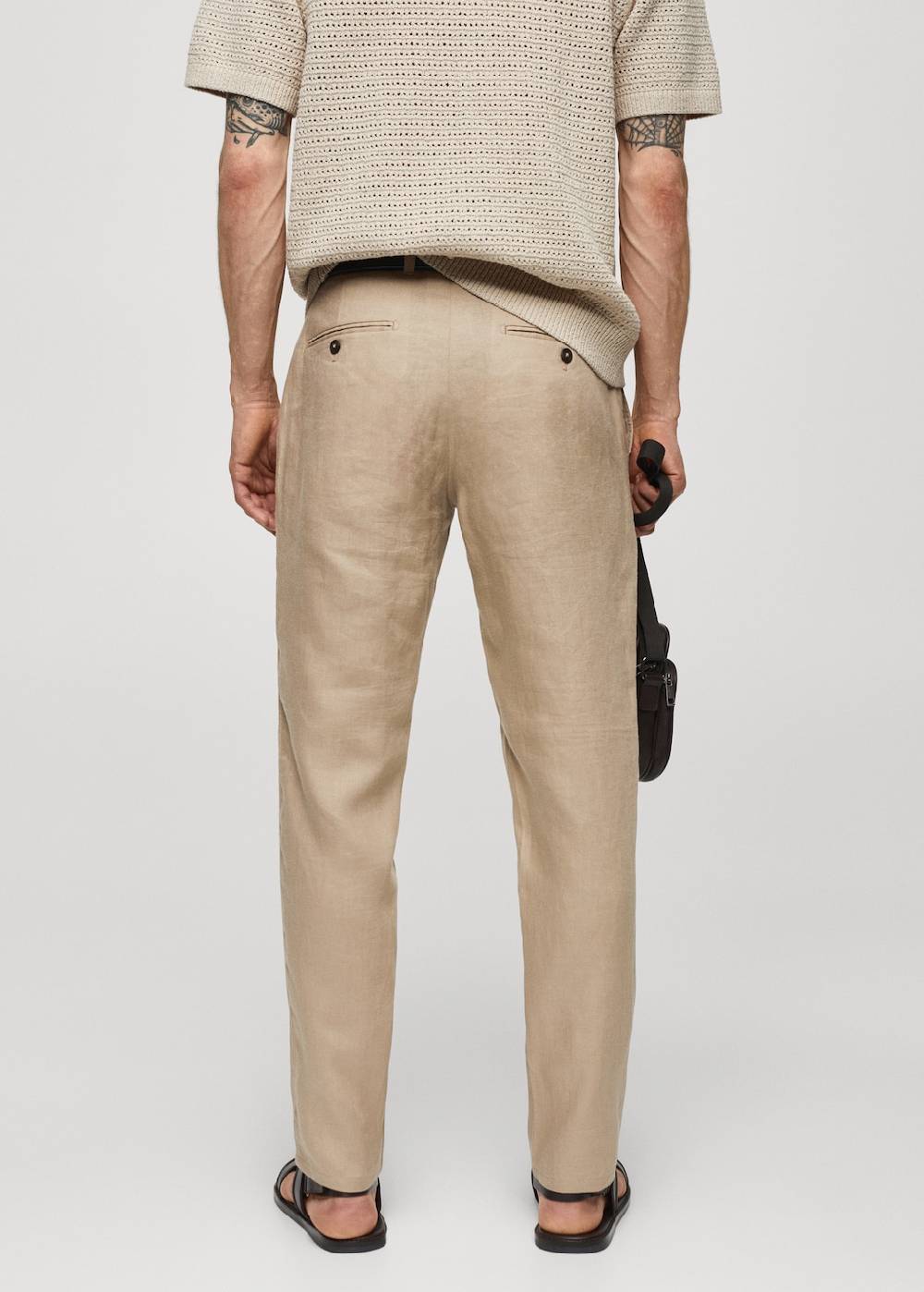 Mango Slim Fit-Hose aus 100 % Leinen Fabrikpreis