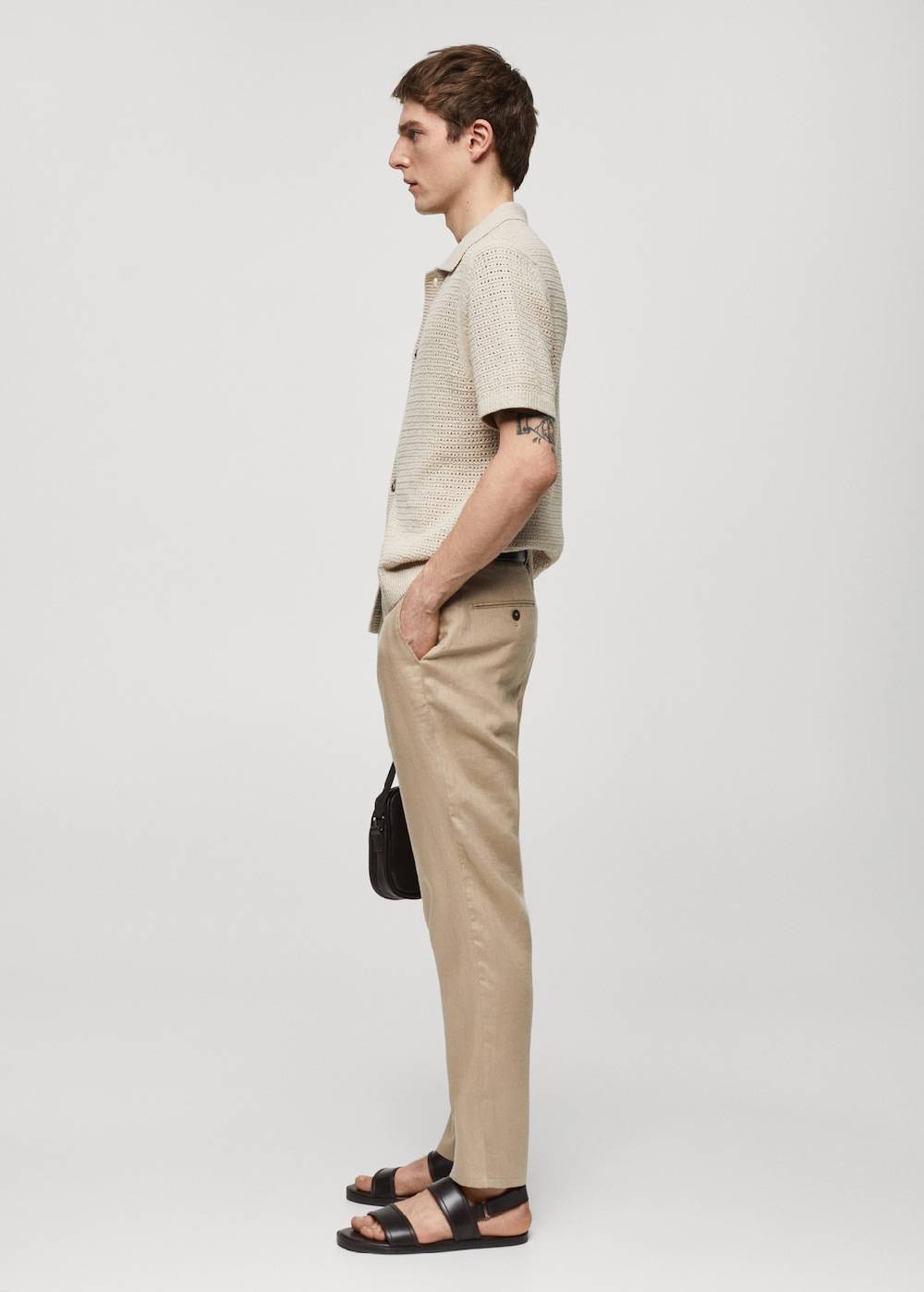 Mango Slim Fit-Hose aus 100 % Leinen Fabrikpreis