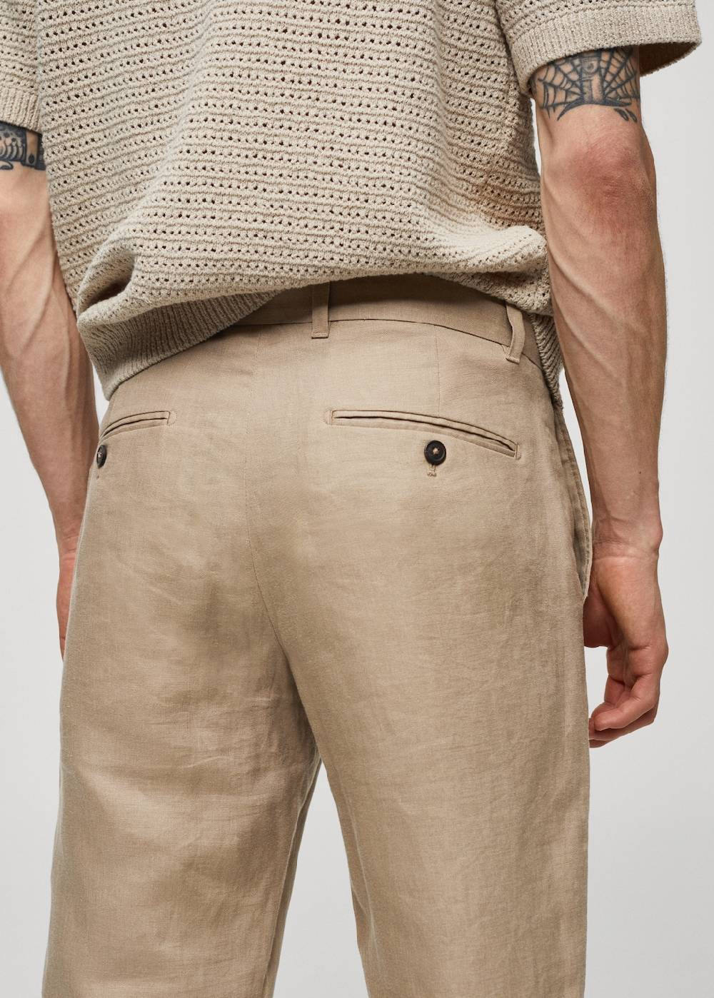 Mango Slim Fit-Hose aus 100 % Leinen Fabrikpreis