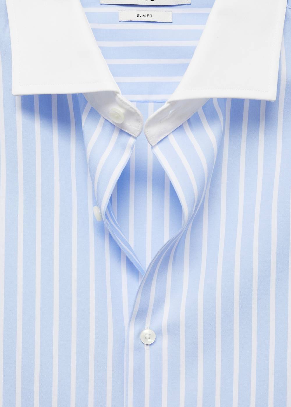 Mango Gestreiftes Slim-Fit-Anzughemd Sonderangebot