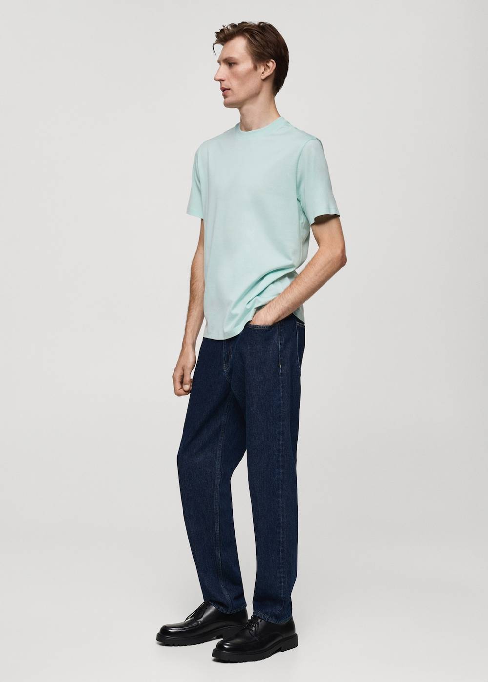 Mango Slim-Fit-T-Shirt aus 100 % Baumwolle Rabatt