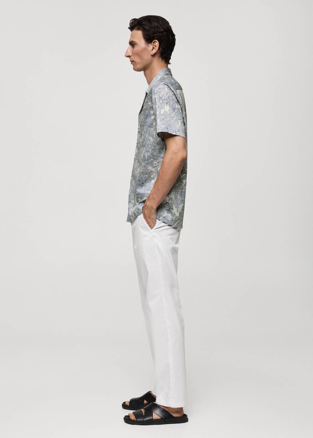 Mango Hemd aus 100 % Baumwolle mit Blumenprint Versandkostenfrei