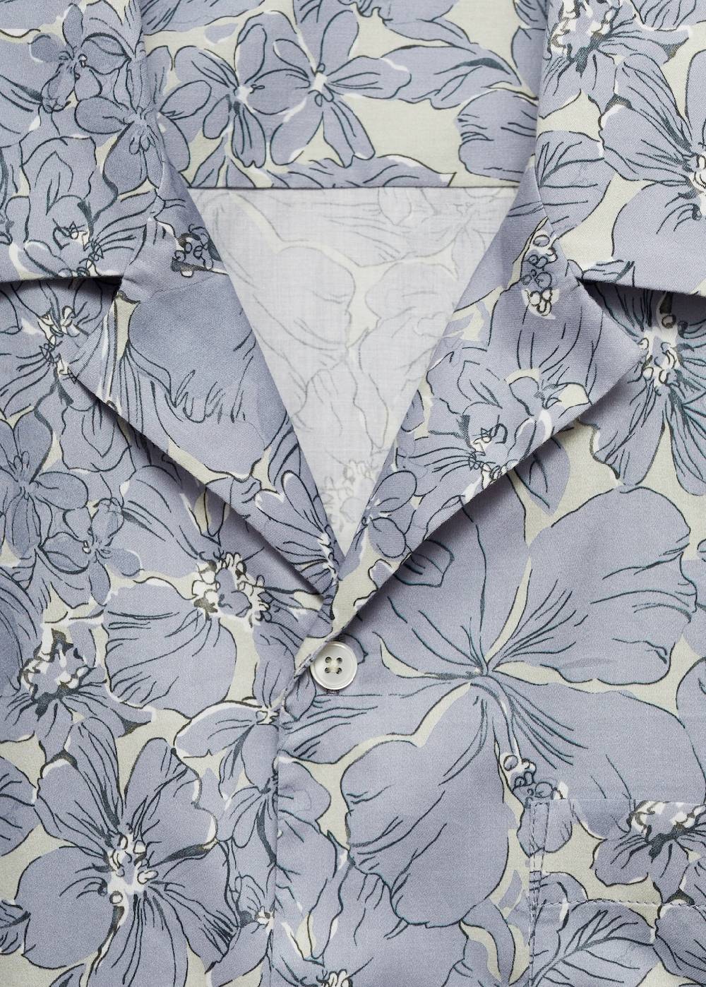 Mango Hemd aus 100 % Baumwolle mit Blumenprint Versandkostenfrei