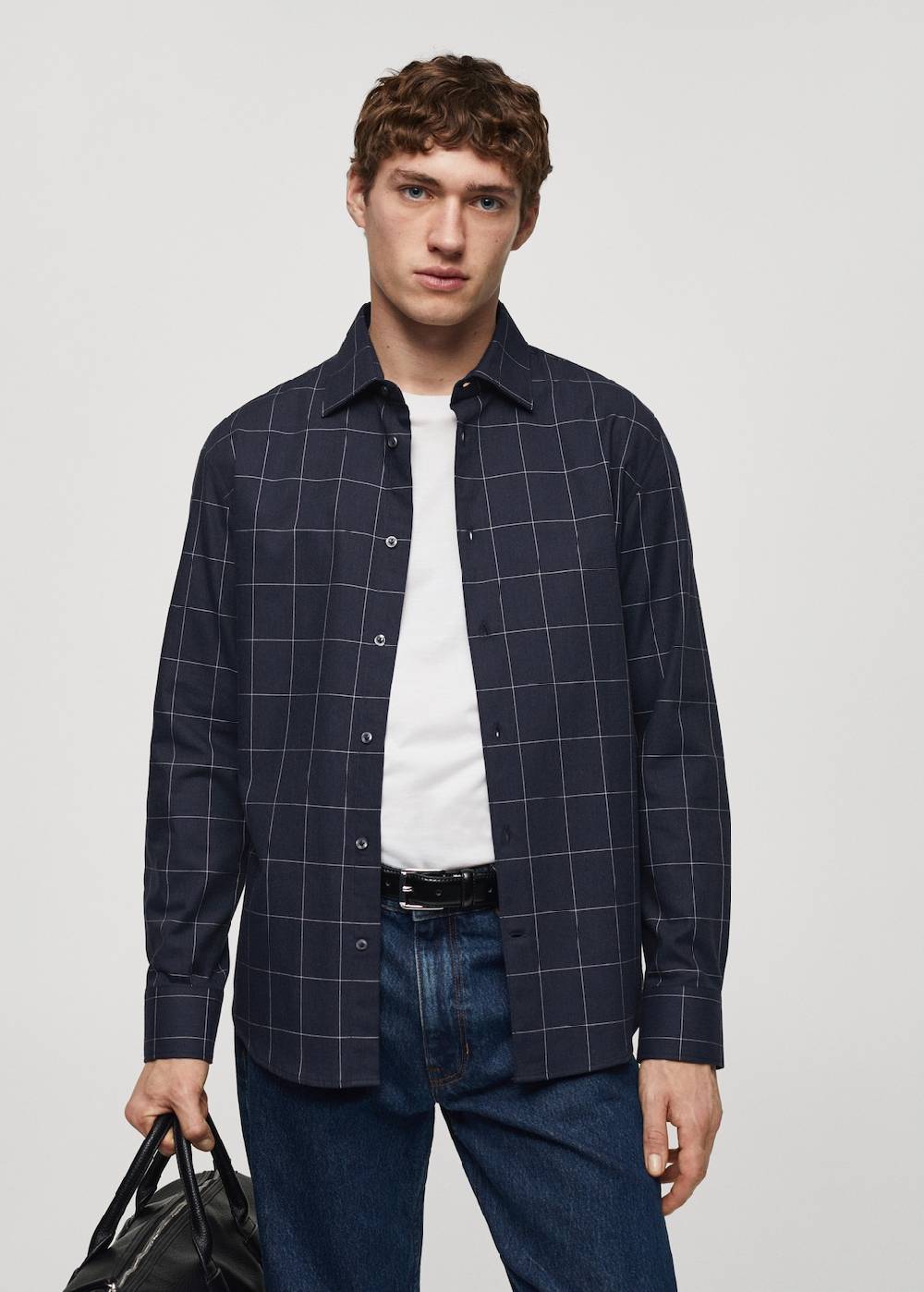 Mango Kariertes Hemd aus Flanell-Baumwolle Cyber Monday