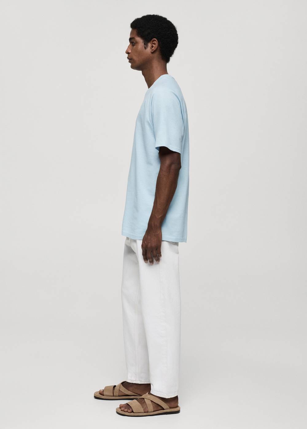 Mango Relaxed Fit-T-Shirt aus Baumwolle Weihnachtsangebot