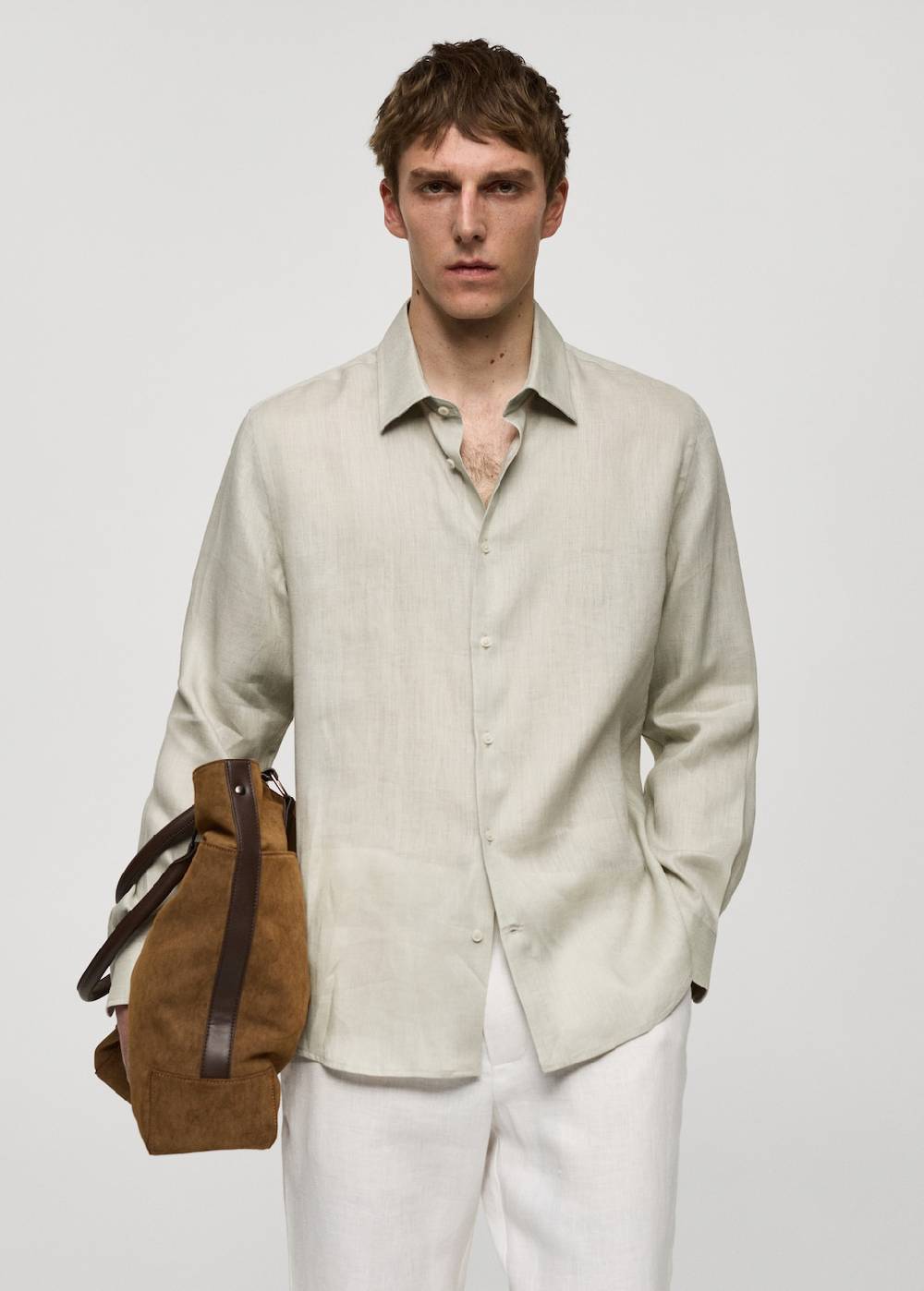 Mango Regular Fit-Hemd aus 100 % Leinen Osterangebot