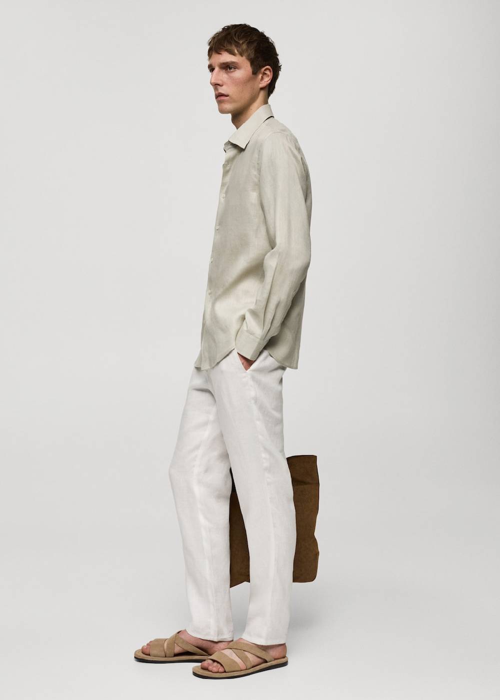 Mango Regular Fit-Hemd aus 100 % Leinen Osterangebot
