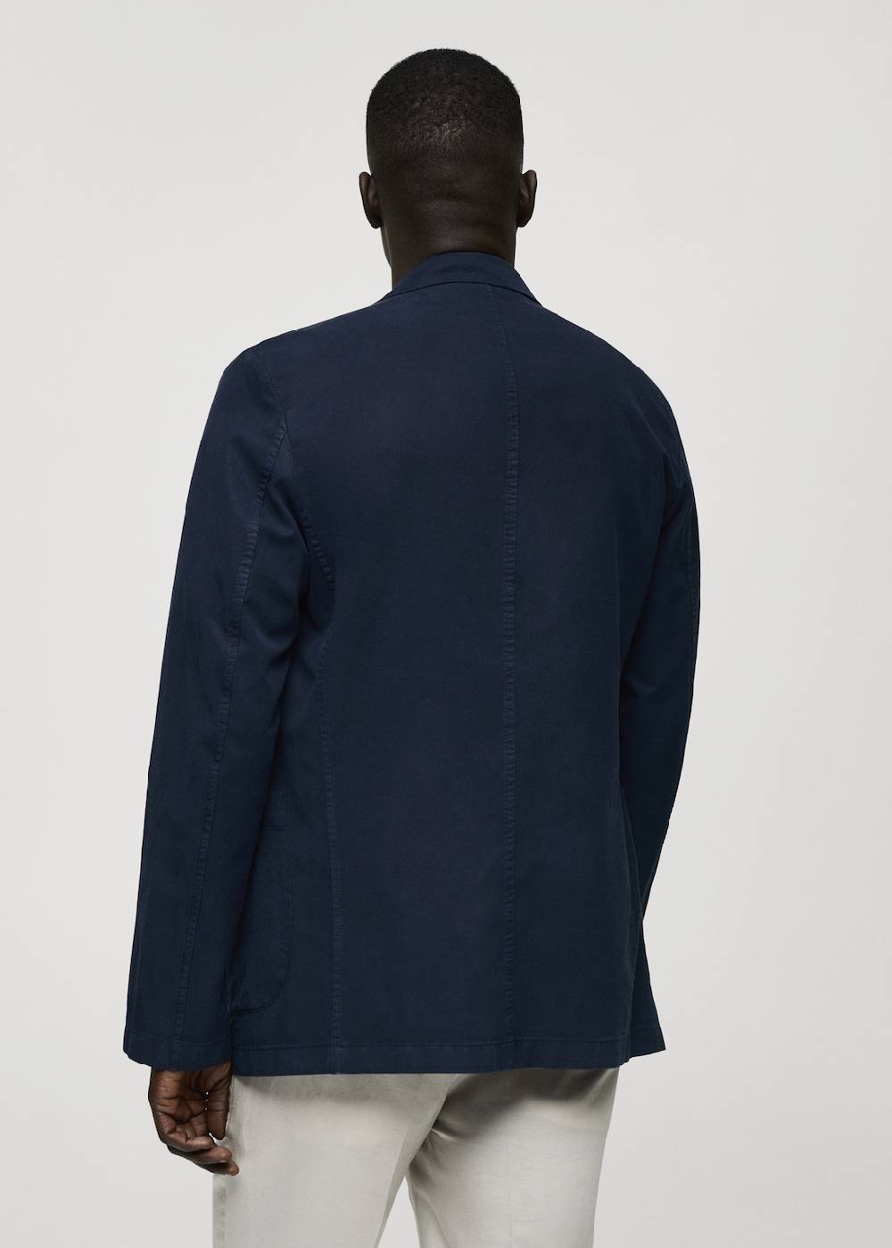 Mango Slim Fit Blazer aus Leinen mit Baumwolle Jubiläumsangebot