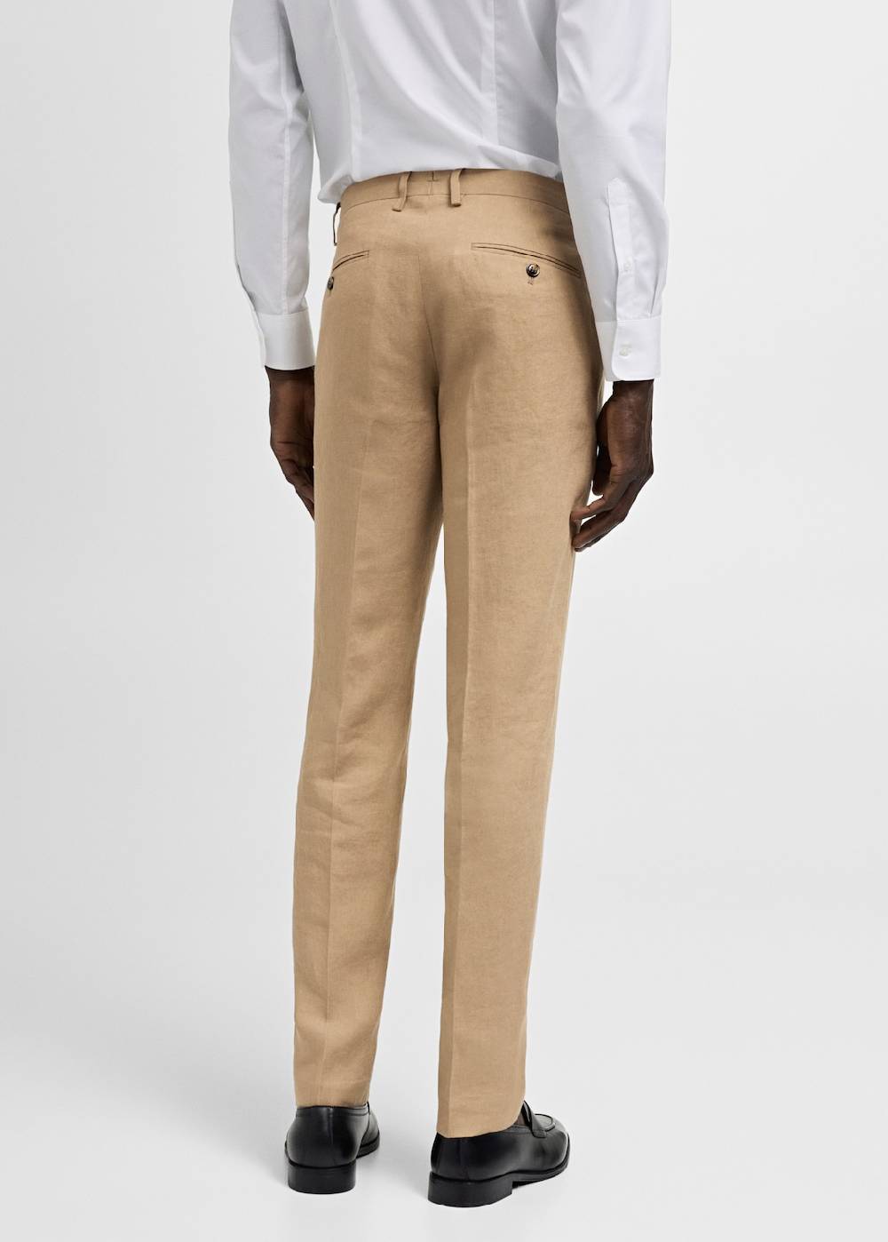 Mango Slim-Fit-Anzughose aus 100 % Leinen Heißer Verkauf